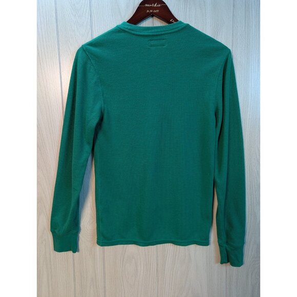 Polo Ralph Lauren Small Green Pony Thermal Base Layer Shirt Womens Long Sleeve - Picture 3 of 6